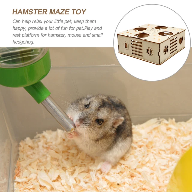 Hamster Puzzle-Spielzeug kleines Haustierhaus 2