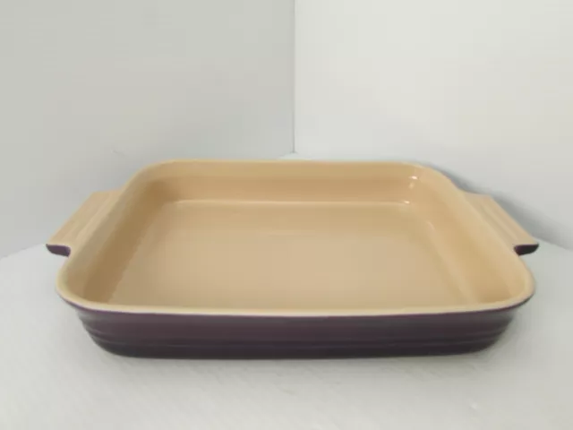 Le Creuset Cassis Stoneware Roasting Casserole Baking 12"x9" Dish