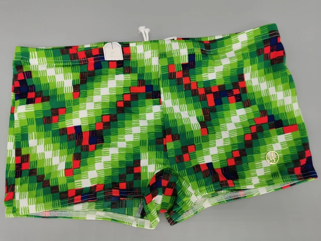 Costume da bagno originale anni 70 swim trunks taglia 5 M S vintage retrò uomo motivo 80