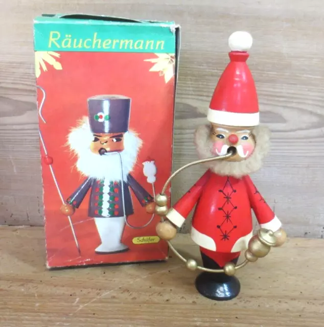 Räuchermann "Weihnachtsmann" Erzgebirge Vero OVP DDR Handwerkskunst Schneeberg