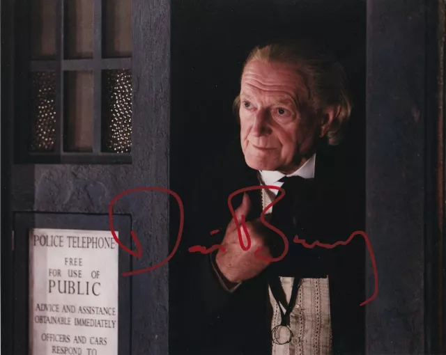 DAVID BRADLEY signed Autogramm 20x25cm DOCTOR WHO in Person autograph COA