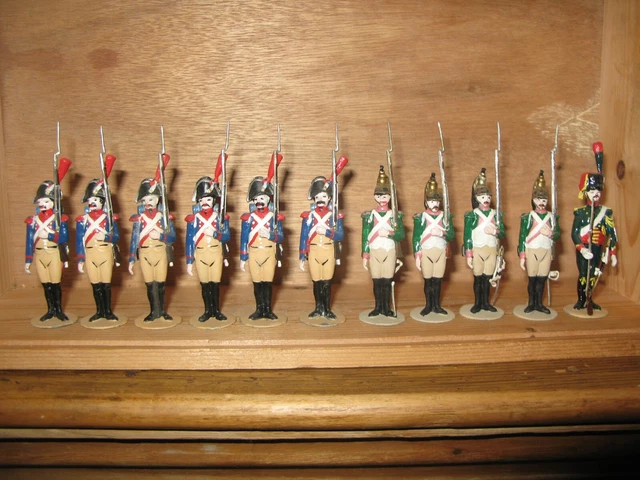 Petits Soldats Napoléon - Premier Empire - Infanterie Française - Plastique Peint - Occasion