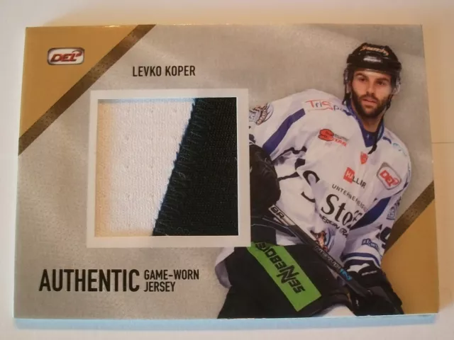 Del 17/18 Game-Worn Jersey Card  Levko Koper  Straubing Tigers  15 / 45