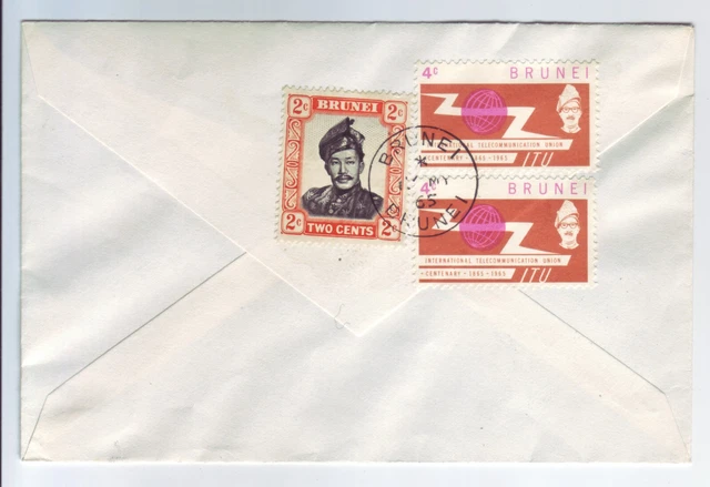 BRUNEI  Brief  cover   lettre  1965 2