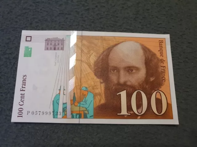 billet neuf UNC 100 Francs cezanne jamais circulés années 1998 Plusieurs Dispo