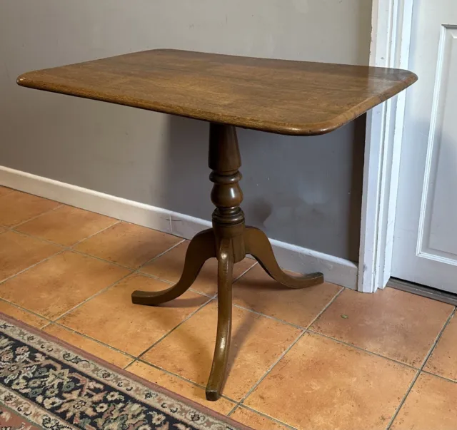 Antique Georgian Oak Tilt Top Occasional Table