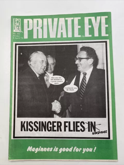 VINTAGE PRIVATE EYE MAGAZIN - 5. April 1974: Nr. 321