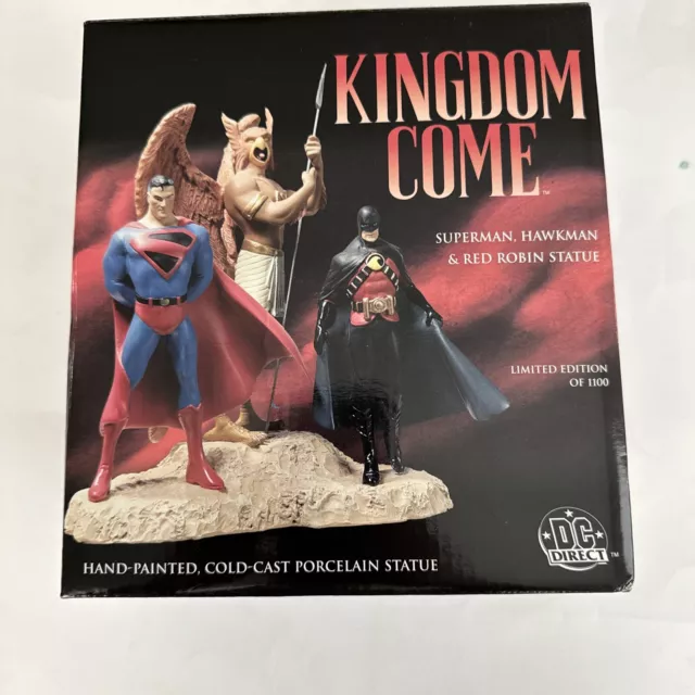 DC Direct Figurine KINGDOM COME STATUE Superman Hawkman RedRobin 154 of 1100 NOS