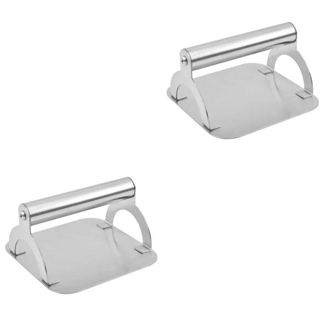 2x Patty Maker pressa hamburger quadrata per griglia