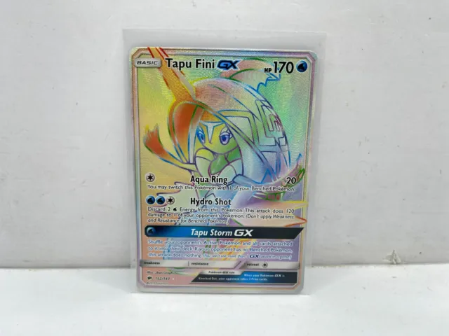 Pokemon Card - Tapu Fini GX 152/147 - SM Burning Shadows NM Hyper Rainbow Rare