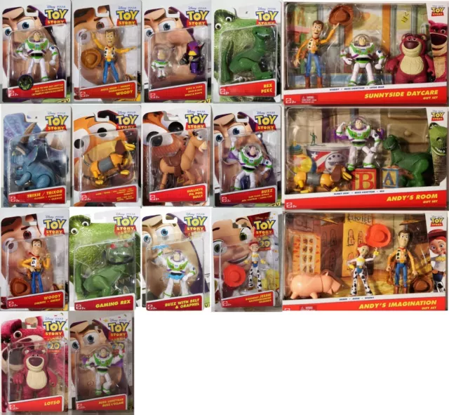 Toy Story-Figuren Ovp-Disney Pixar-Mattel Scegliere: 1-er/3-er Pacco / Set