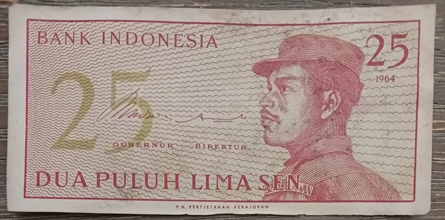 Indonesia - 1964 - 25 Sen - Dch 017889 - Banknote Circulated