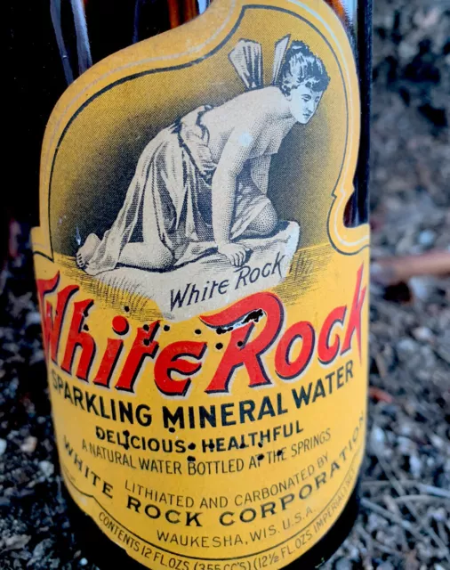 Vintage White Rock  sparkling water paper label 1920’s 30’s