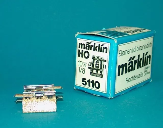 M&B Marklin HO 5110  1 pcs  straight  M-track stubby short section 1/8