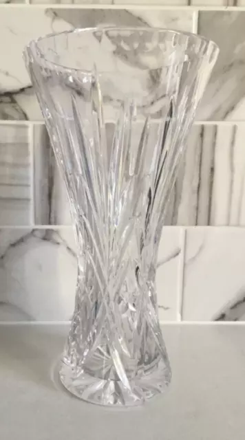 Royal Doulton England Crystal Vase 24.5cm tall