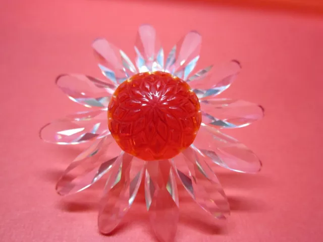 Swarovski Collectors Society Red Marguerite Daisy, 1 Yr Membership from 1999