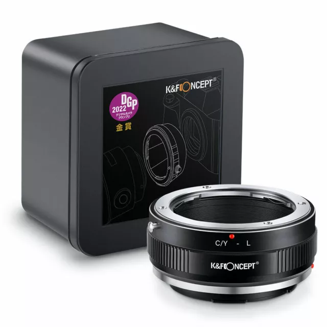 K&F Concept CY - L Adapter für Contax/Yashica (C/Y) Objektiv auf L Mount Kamera