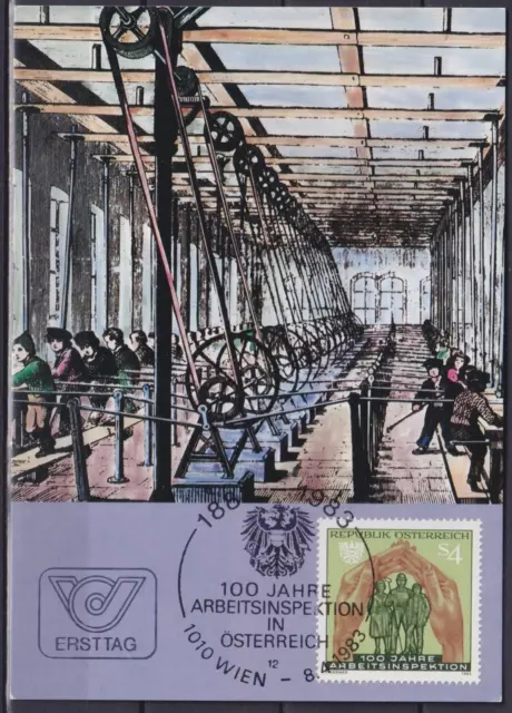Austria 1983 Work`s Inspection Maximum Card
