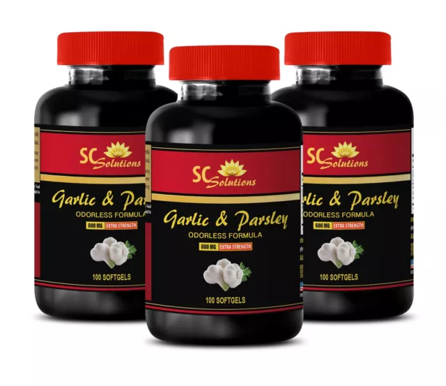 blood pressure vitamin supplements - GARLIC & PARSLEY 600MG 3B - garlic capsules