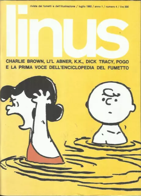 LINUS Anno 1 n° 4 (Figure sas, 1965) Rivista Fumetti RISTAMPA ANASTATICA