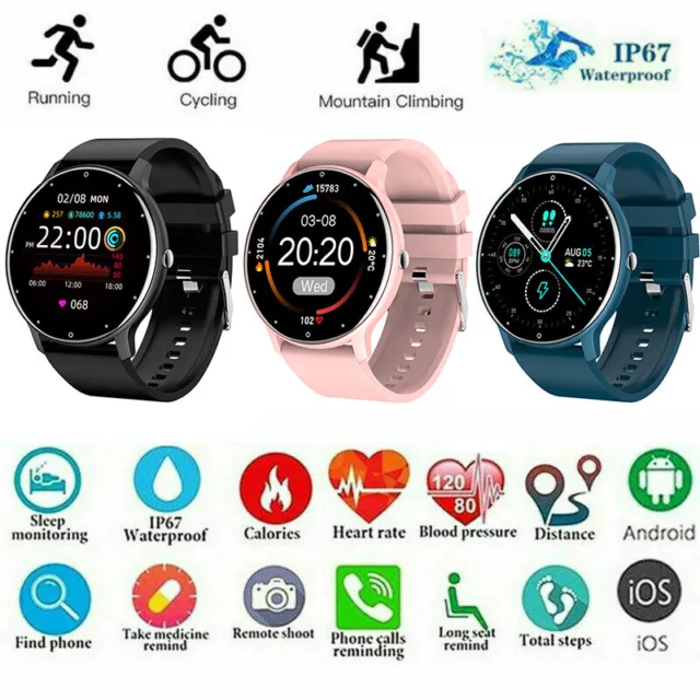 Smart Watch Fitness Tracker Men Women Sport Watches for Android iPhone Samsung