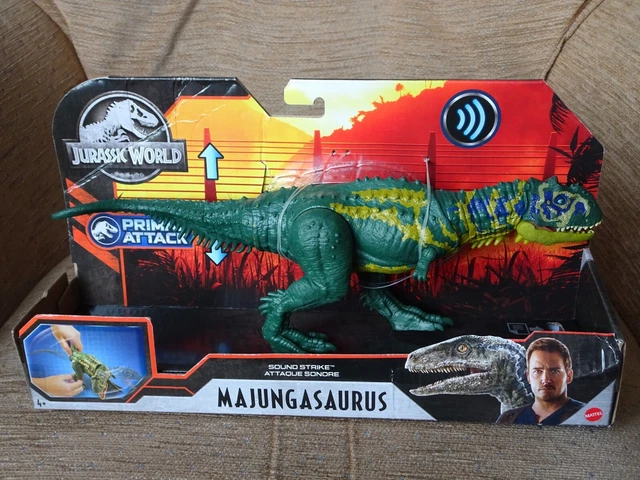 MATTEL JURASSIC WORLD Primal Attack Sound Strike Majungasaurus 2020 ...