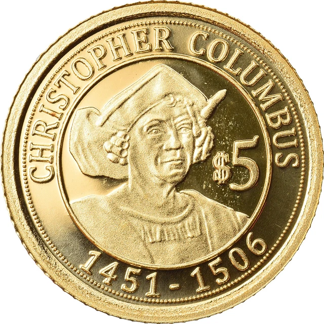 [#864358] Coin, Nauru, Christophe Colomb, 5 Dollars, 2010, MS, G, old