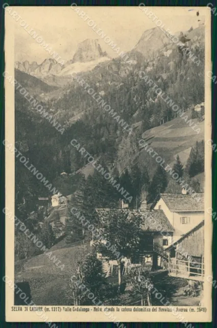 Belluno Selva di Cadore Catena del Nuvolau cartolina VK4307
