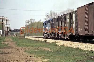 Vtg 1977 Orig Photo Train Slide CR 6691 Engine X2H080