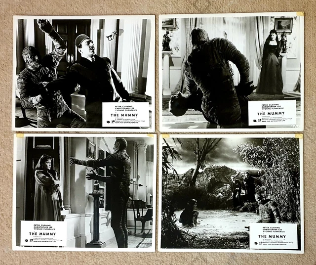 THE MUMMY 1959 HAMMER ORIGINAL LOBBY CARDS X 8, 10 X 8 inches £850.00 ...
