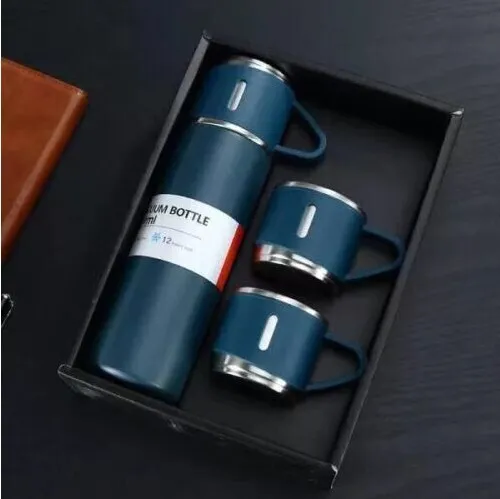 Vacuum Insulated Thermos Hot and Cold Travel Flask For Tea And Coffee Gift Set