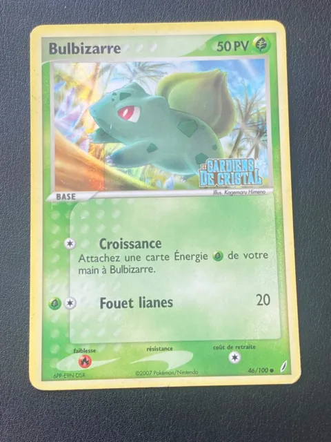Carte Pokemon Fr Ex Gardiens De Cristal - Bulbizarre 46/100 Commune Reverse -Tbe