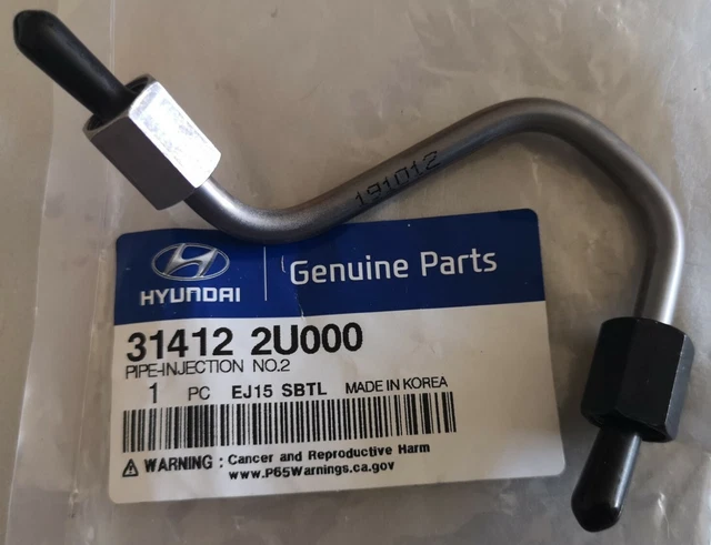 DIESEL INJECTION PIPE Cylinder No.2 Kia Hyundai models 314122U000 New ...