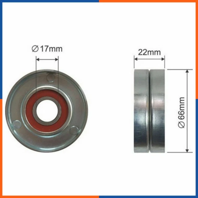 Galet tendeur de courroie d'accessoire pour ALFA ROMEO | 25185910, PB5022