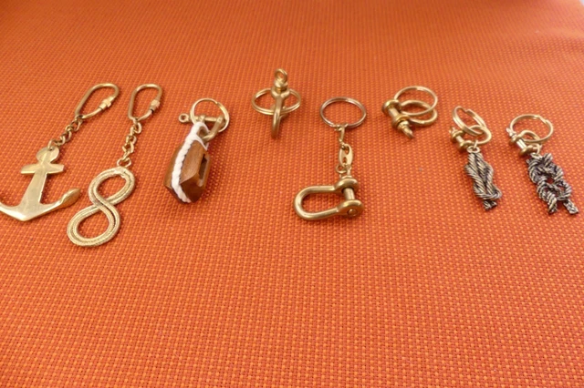 Colección de llaveros con temática náutica de latón