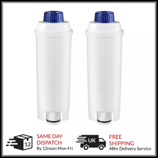 2 x Coffee Machine Water Filter fits Delonghi DLSC002 5513292811 SER3017