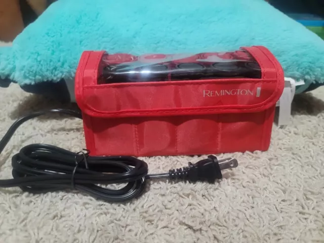 Remington All That! Electric Hot Rollers 10 Hair Curlers Travel Case With Clips