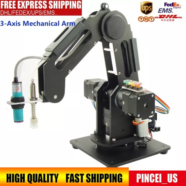 3-Axis Mechanical Arm 3DOF Industrial Robotic Arm Load Capacity 500g +Controller