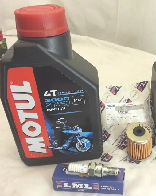 KIT TAGLIANDO LML Star 4T 125/150/151cc MARCE E AUTOMATICA Olio Filtro Candela EUR 29,99 - IT - Foto 8