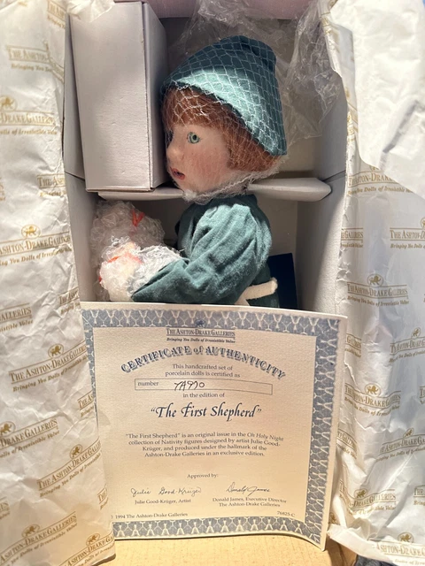 Ashton Drake Galleries The First Shepherd Porcelain Doll Julie Good-Kruger