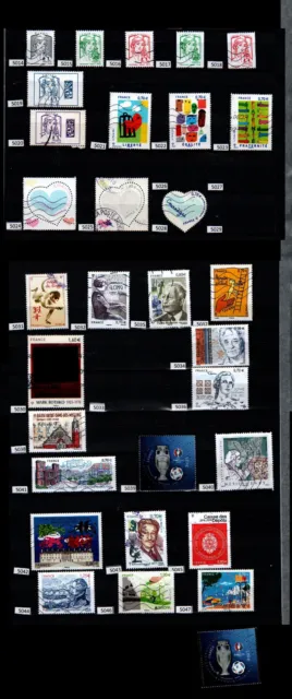 timbres oblitérés à l'unité au choix de l'année 2016