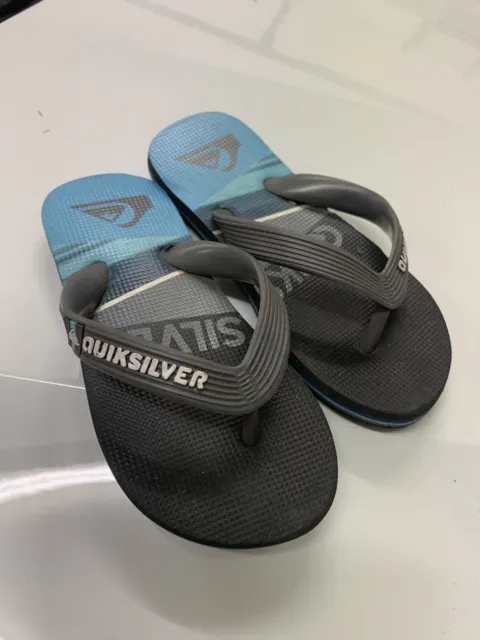 quiksilver boys thongs Size 11 12 flip-flops flip flops kids summer shoes sandal