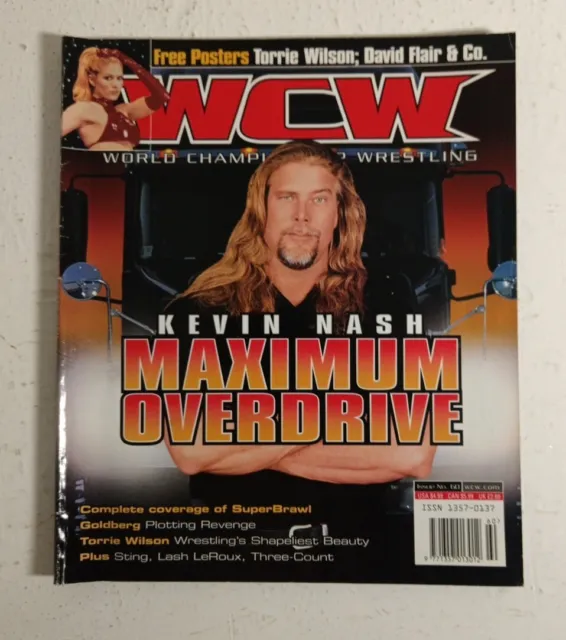 WCW World Championship Wrestling Magazine April 2000 Issue #60 Rare Kevin Nash