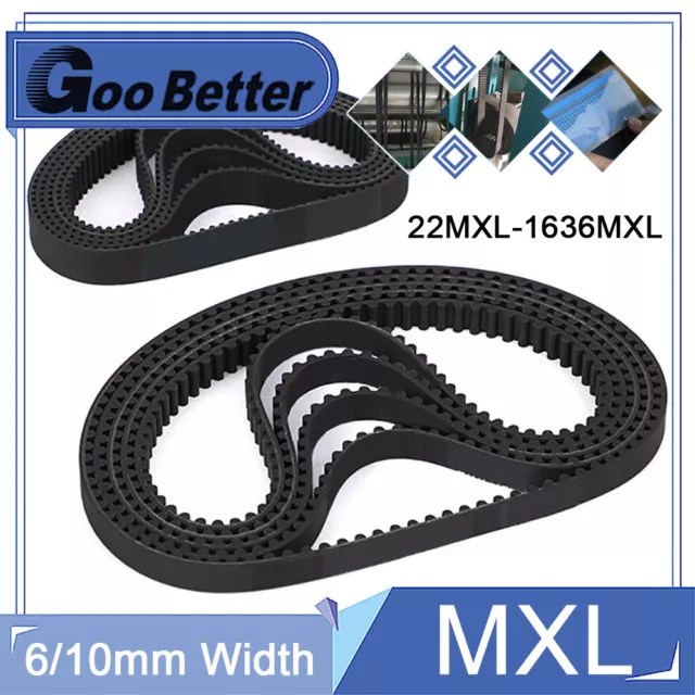 22-1636MXL Timing Belt 6/10mm Width Rubber Synchronous Belts 2.032mm Teeth Pitch