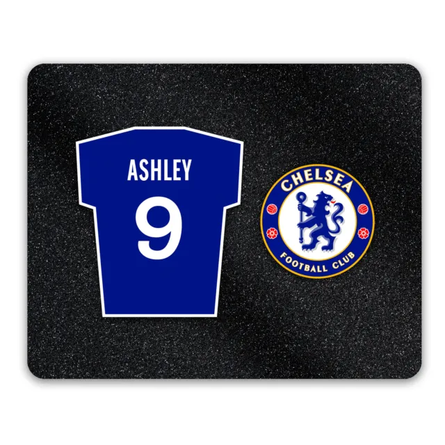 Chelsea Mouse Mat Personalised Shirt Name Number Official CFC Mousepad