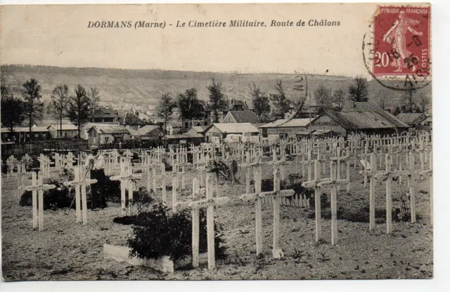 DORMANS - Marne - CPA 51 - the military cemetery road de Chalons 1
