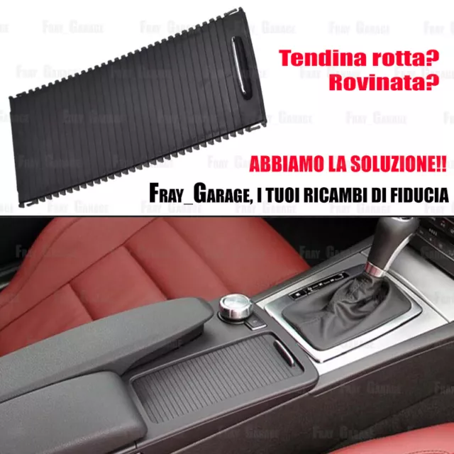 Tendina Console Centrale Bracciolo Copertura per Mercedes Classe C / E 2007/2016