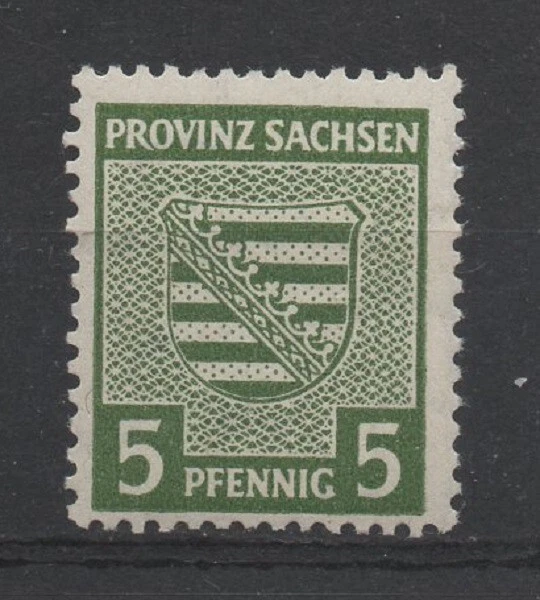 SBZ-Provinz Sachsen 75Xy   fluor. Gummi  (Provinzwappen) postfrisch