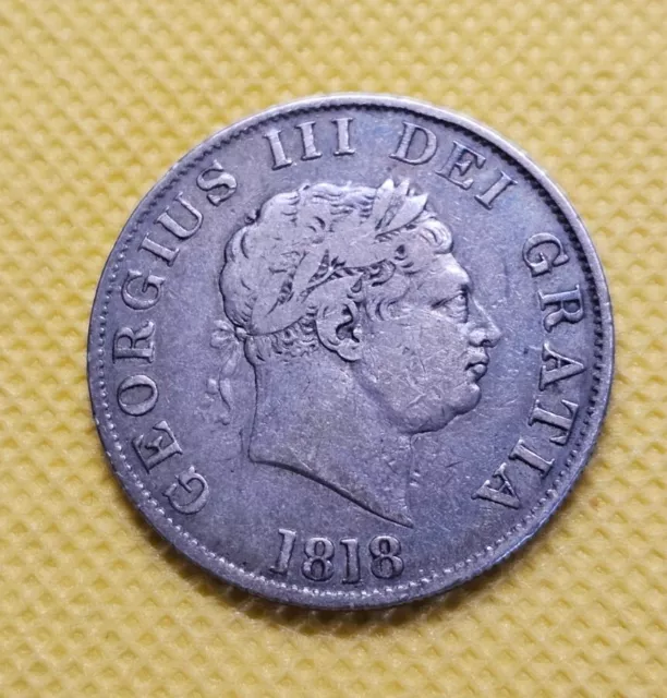 1818 Halfcrown - George III British Silver Coin