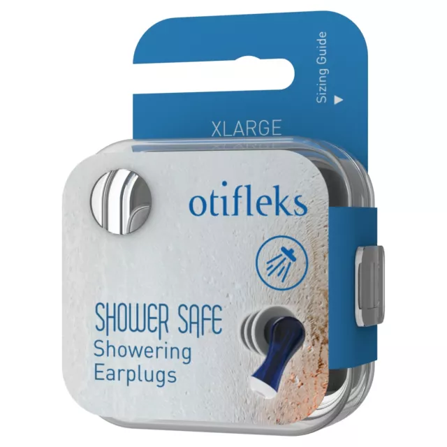 Otifleks ShowerSafe- Showering Earplugs- Small/Medium/Large/X-Large